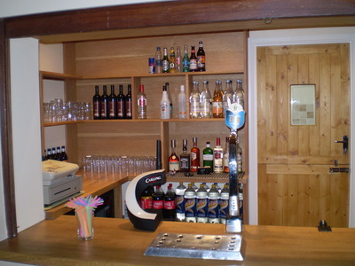 The new fully equipped bar. 