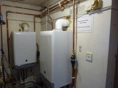Newly installed boilers.