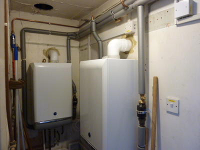 The new central heating boilers.