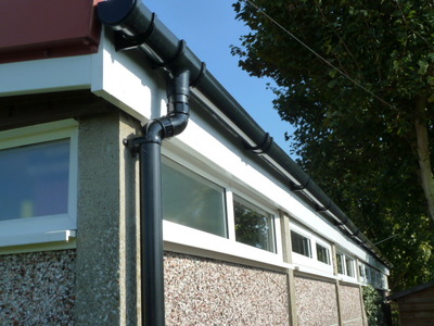 New guttering and facia board.