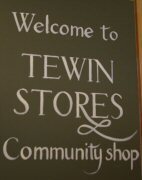 Tewin stores sign