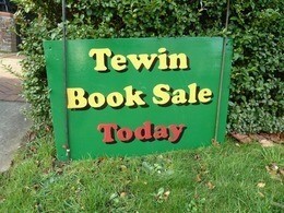 Book sale sign