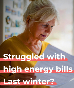Women reading an energy bill
