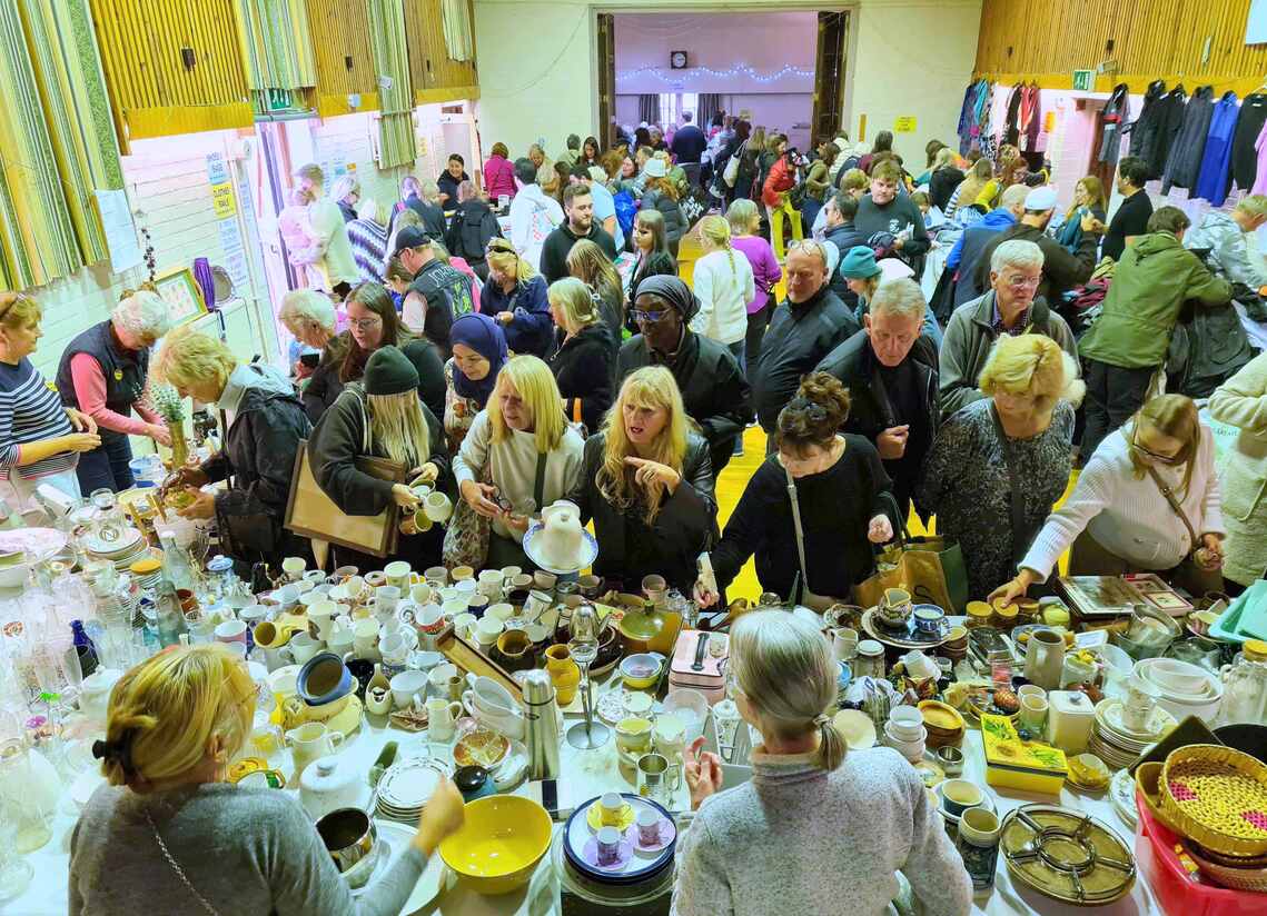 Jumble Sale - from the stage