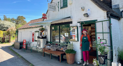 Tewin Stores on a sunny day
