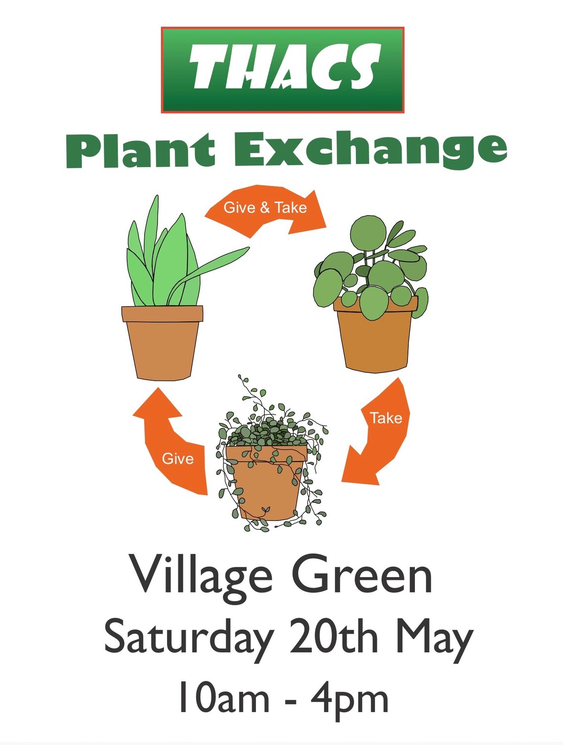 THACS Plant Exchange 2023 poster