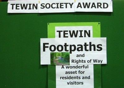 Tewin Society Award 2013