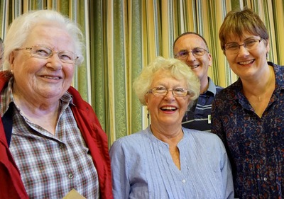 Audrey  Walters, Mavis Haggar, Judy Puddefoot,    Flower Arranging