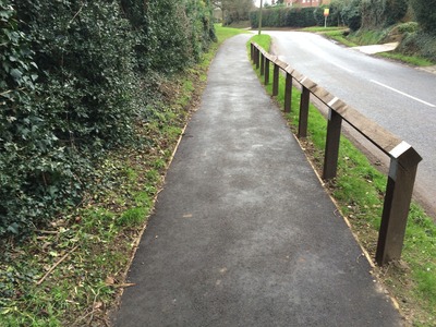 Our lovely new footpath