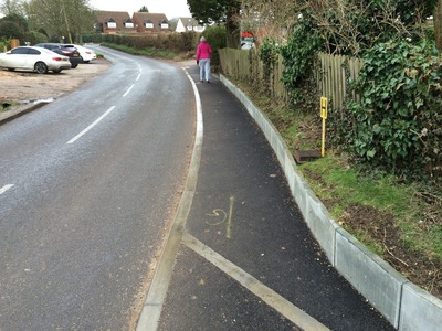 Our lovely new footpath