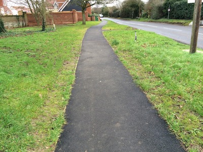 Our lovely new footpath