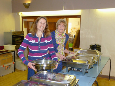 Setting out the serving area