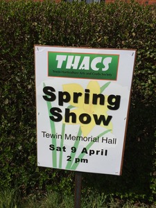 THE THACS SPRING SHOW SIGN