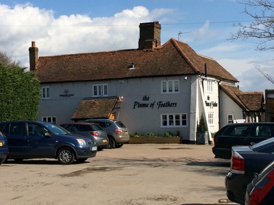 THE PLUME OF FEATHERS. OUR FAVOURITE PUB. AND THE ANSWER TO MEALS ON WHEELS FOR US.