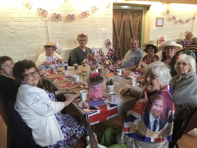 5/2018 The Tewin Over 50s Club had a Tea Party to Celebrate the Royal Wedding
