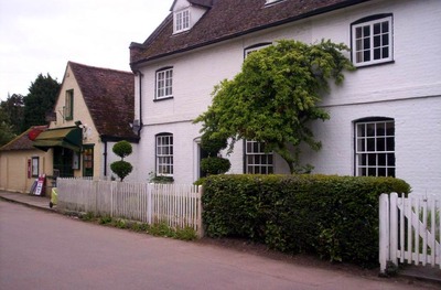 Cottages and shop on Hertford Road