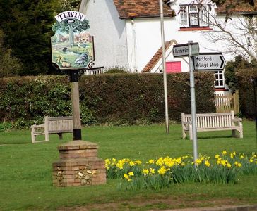 The village sign