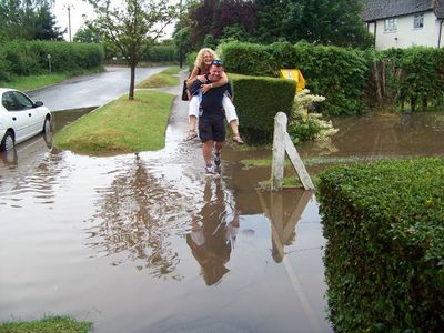 No need for us both to get our feet wet!