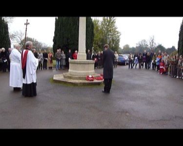 Laying wreath