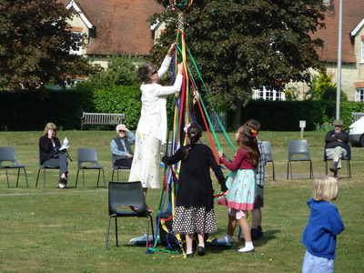 GETTING THE MAYPOLE READY