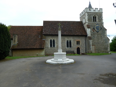 The newly cleaned Memorial Monument