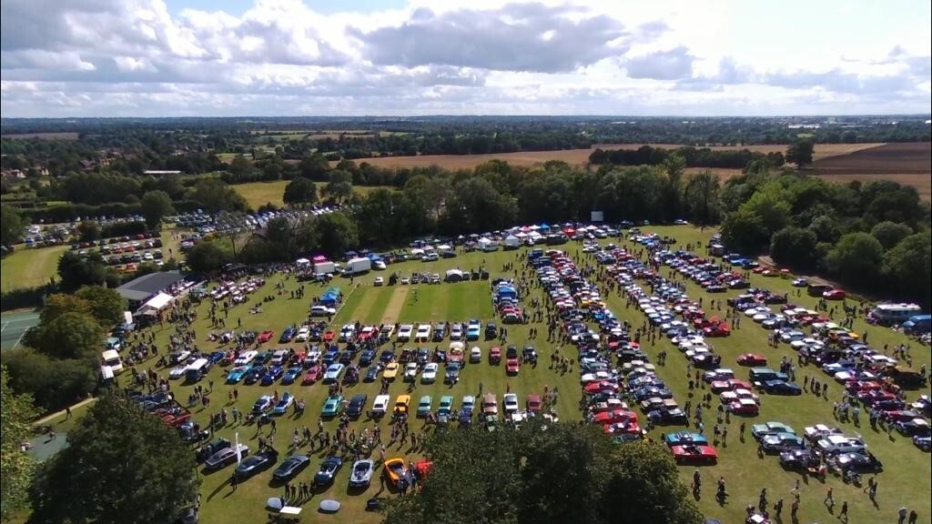 Drone images of Classic Car Show 2019