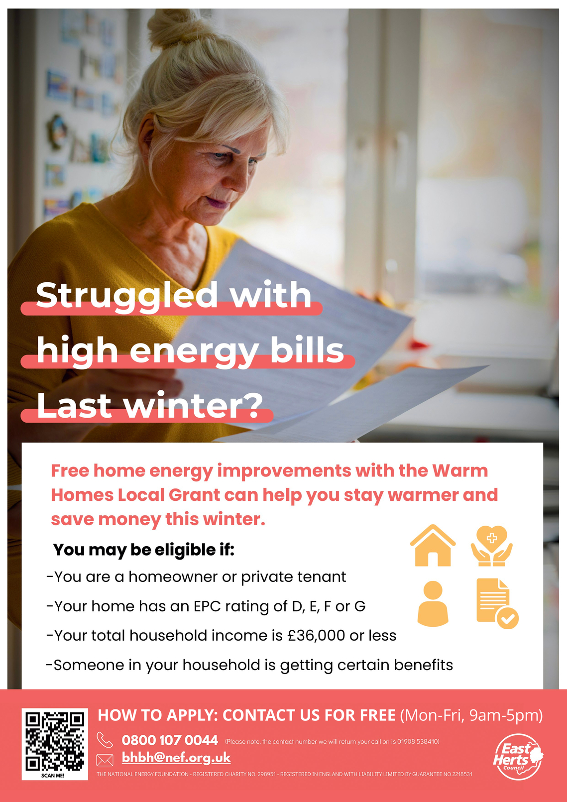 Leaflet for Warm Homes Local Grant