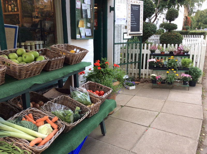 Fruit and vegetables outside the shop