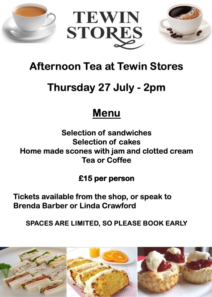 Tewin Stores Afternoon tea